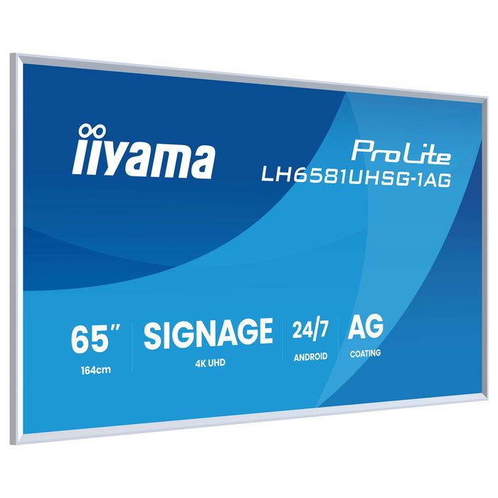 Iiyama DS LH6581UHSG Monitor 163.9 cm (65 Pulgadas) 4K UHD 3840x2160 VA 24/7 con USB-C, 2x HDMI y 2x USB Iiyama DS LH6581UHSG Monitor 163.9 cm (65 Pulgadas) 4K UHD 3840x2160 VA 24/7 con USB-C, 2x HDMI y 2x USB