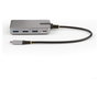 StarTech.com Hub Ladrón USB-C de 4 Puertos con Salida Vídeo 4K 60Hz y PD 100W - Plata