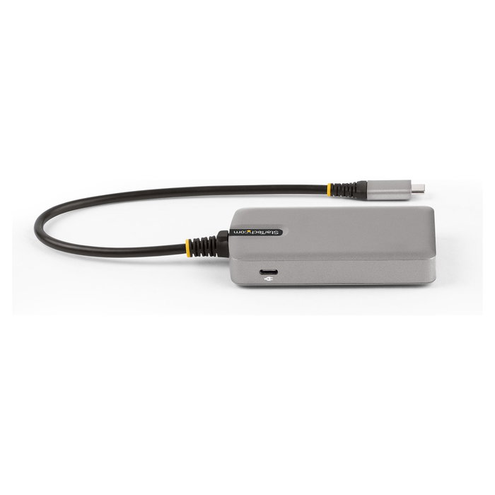 StarTech.com Hub Ladrón USB-C de 4 Puertos con Salida Vídeo 4K 60Hz y PD 100W - Plata