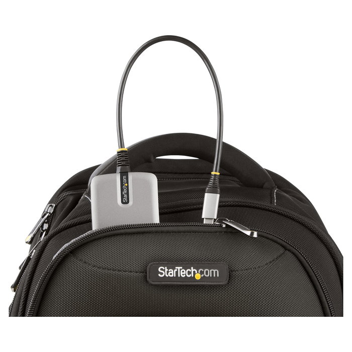 StarTech.com Hub Ladrón USB-C de 4 Puertos con Salida Vídeo 4K 60Hz y PD 100W - Plata