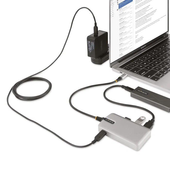 StarTech Hub USB-C de 4 Puertos 10Gbps con Salida de Vídeo 4K y PD 100W Plata StarTech Hub USB-C de 4 Puertos 10Gbps con Salida de Vídeo 4K y PD 100W Plata