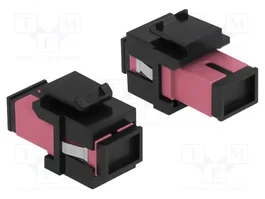 DeLOCK Módulo Keystone SC Símplex hembra a SC Símplex hembra violeta/negro