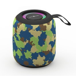 Gembird Altavoz Portátil SPK-BT-LED-05-CM Camuflaje con LED RGB