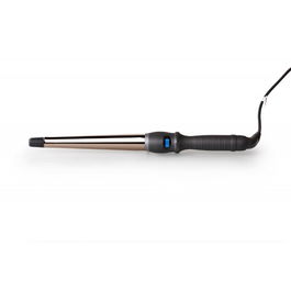 Perfect Beauty Tenacilla Cónica Plana Flat Curl 25mm Ø, Tecnología Titanio para Rizos Sueltos, Suaves y Brillantes, Pantalla Digital, Temperatura Ajustable