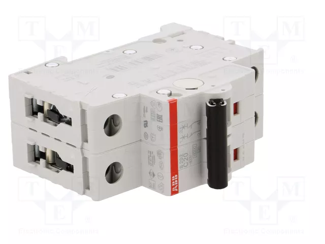 ABB S200 Interruptor magnetotérmico 20A 2 polos 6kA ABB S200 Interruptor magnetotérmico 20A 2 polos 6kA