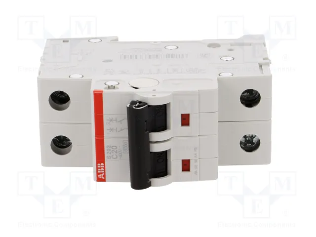 ABB S200 Interruptor magnetotérmico 20A 2 polos 6kA ABB S200 Interruptor magnetotérmico 20A 2 polos 6kA