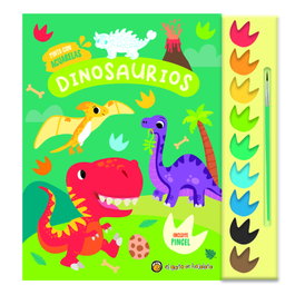 GATO DE HOJALATA Dinosaurios ('Pinto con acuarelas') 9 acuarelas+1 pincel