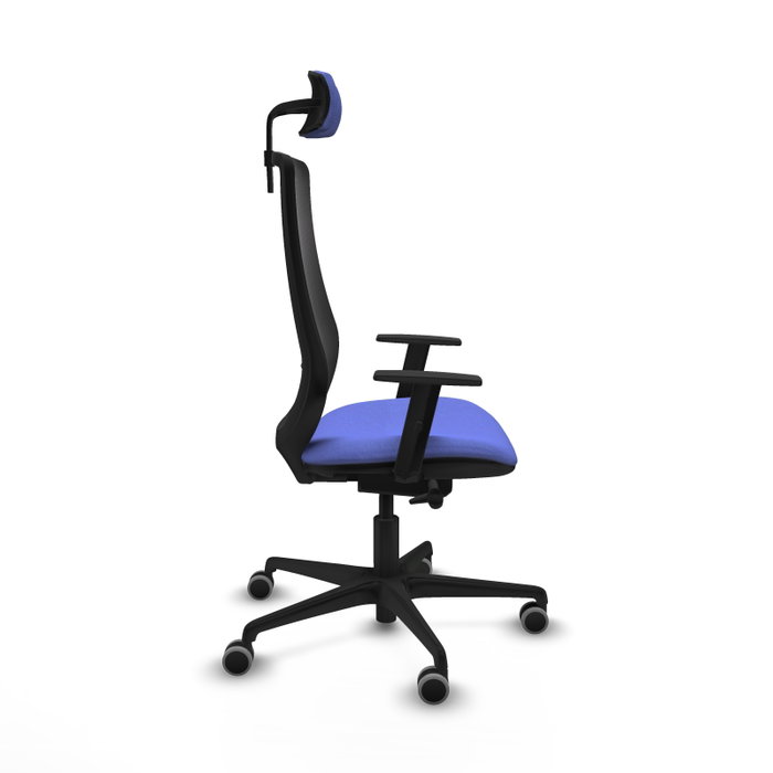 PIQUERAS Y CRESPO Silla de oficina Mardos con mecanismo Sincro/Traslack Azul claro/Negro