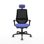 PIQUERAS Y CRESPO Silla de oficina Mardos con mecanismo Sincro/Traslack Azul claro/Negro