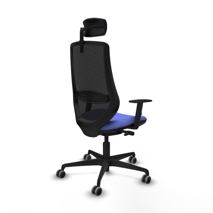 PIQUERAS Y CRESPO Silla de oficina Mardos con mecanismo Sincro/Traslack Azul claro/Negro