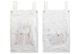 DKD Home Decor Bolsa Kids Rabbits Multicolor 51 x 30 x 1 cm (6 Unidades) Poliester