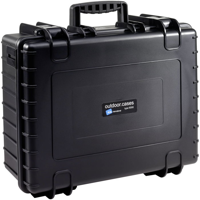 B&W Outdoor Case Type 6000 negro con inserto de espuma B&W Outdoor Case Type 6000 negro con inserto de espuma