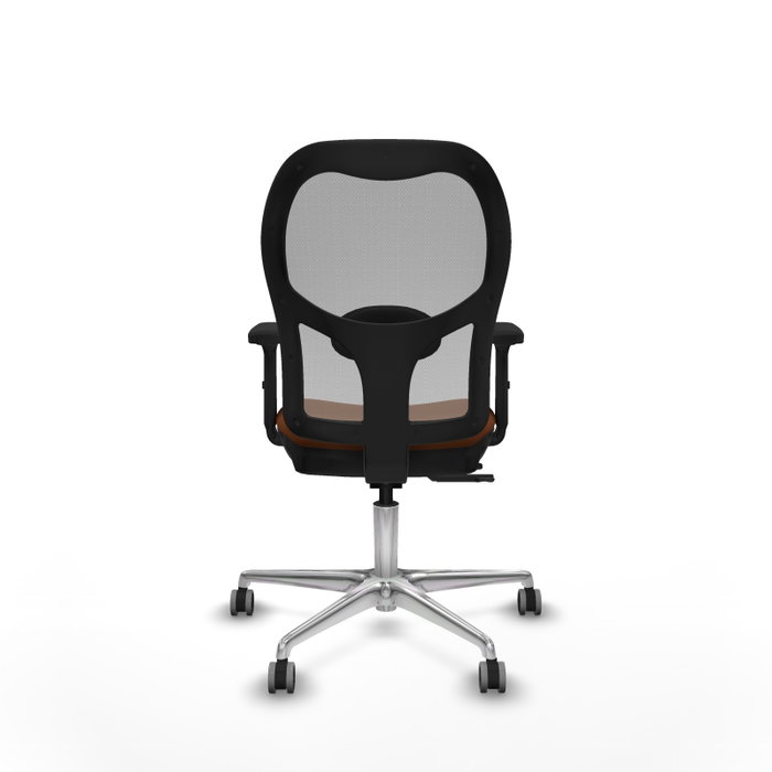 PIQUERAS Y CRESPO Silla de oficina Jorquera con mecanismo Sincro/Traslack Marrón y Gris PIQUERAS Y CRESPO Silla de oficina Jorquera con mecanismo Sincro/Traslack Marrón y Gris