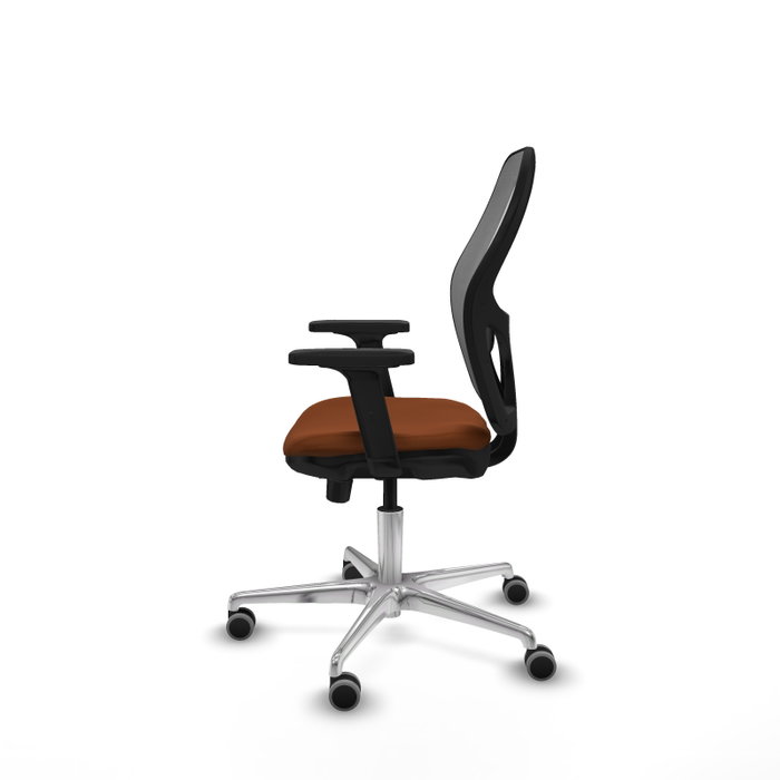 PIQUERAS Y CRESPO Silla de oficina Jorquera con mecanismo Sincro/Traslack Marrón y Gris PIQUERAS Y CRESPO Silla de oficina Jorquera con mecanismo Sincro/Traslack Marrón y Gris