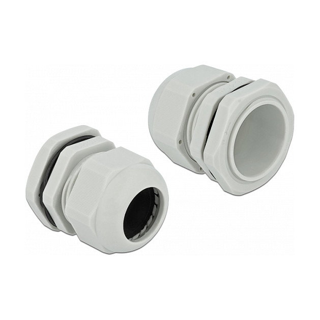 DeLOCK Prensacables PG29 Gris, Pack de 10 unidades