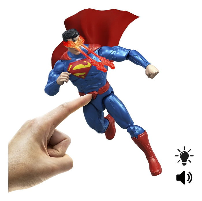 Mattel DC Premier Figura de Superman con Visión de Calor y Sonido de 16 cm
