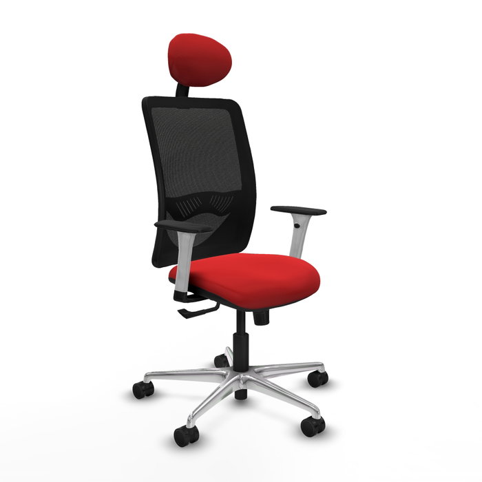 PIQUERAS Y CRESPO Silla de oficina Zulema con mecanismo Sincro Rojo/Negro PIQUERAS Y CRESPO Silla de oficina Zulema con mecanismo Sincro Rojo/Negro