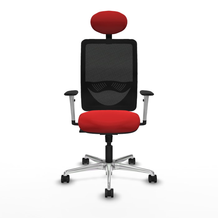PIQUERAS Y CRESPO Silla de oficina Zulema con mecanismo Sincro Rojo/Negro PIQUERAS Y CRESPO Silla de oficina Zulema con mecanismo Sincro Rojo/Negro