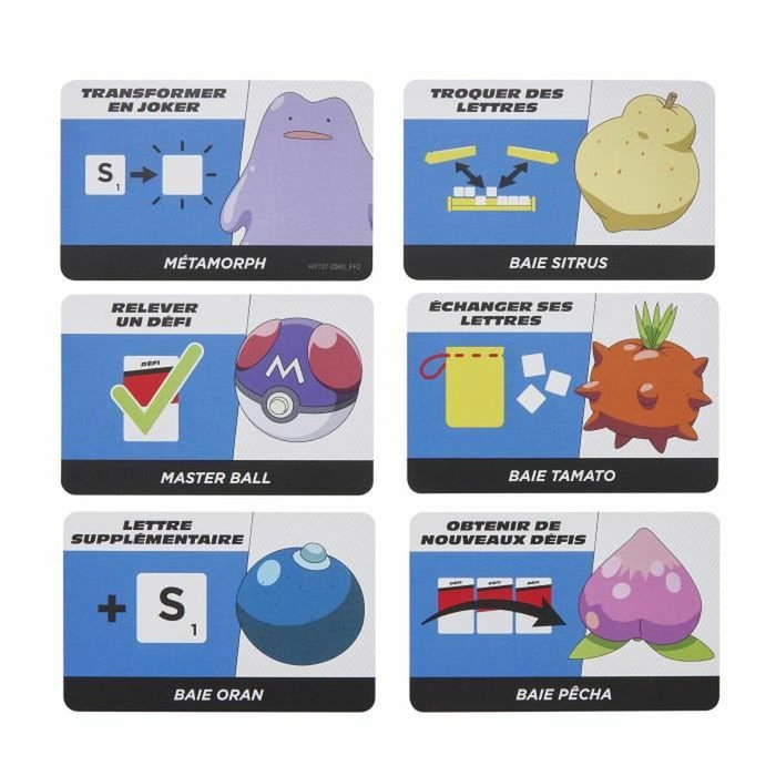 Mattel Games Pokémon Scrabble - Juego de mesa familiar con 2 modos de juego