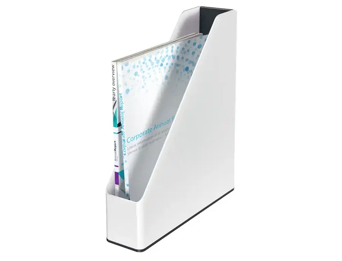 LEITZ WOW DUAL Revistero de Poliestireno Negro/Blanco LEITZ WOW DUAL Revistero de Poliestireno Negro/Blanco
