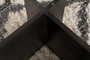 Nordure Mesa de Centro Wooden Black, Madera Negra, Cristal Templado, Tablero Melamina, 105x65x30 cm