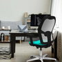 PIQUERAS Y CRESPO Silla de oficina Jorquera con mecanismo Sincro/Traslack, Azul y Negro
