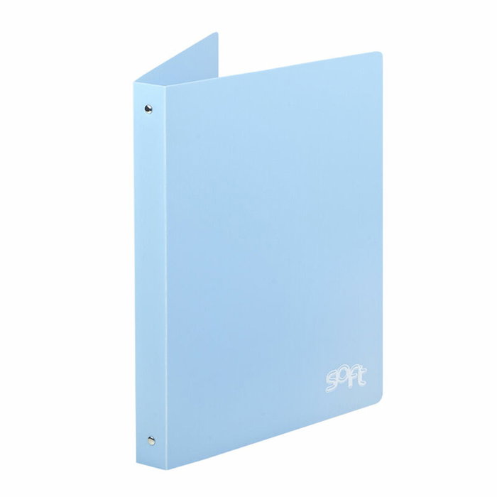 Carchivo Carpeta de Anillas Soft 4 x 25mm Folio Azul Pastel Carchivo Carpeta de Anillas Soft 4 x 25mm Folio Azul Pastel
