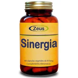 ZEUS Sinergia 90 Cápsulas - Complemento Alimenticio con Hongos Reishi, Shiitake, Maitake y Vitamina C para Apoyo del Sistema Inmunitario