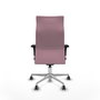PIQUERAS Y CRESPO Sillón Albacete Rosa con Mecanismo Sincro y Base de Aluminio