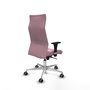 PIQUERAS Y CRESPO Sillón Albacete Rosa con Mecanismo Sincro y Base de Aluminio