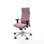 PIQUERAS Y CRESPO Sillón Albacete Rosa con Mecanismo Sincro y Base de Aluminio