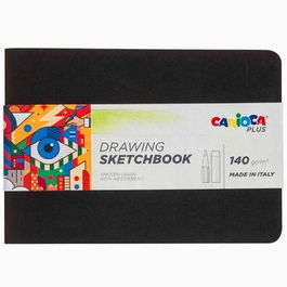 Carioca Plus Bloc De Papel Para Dibujo Sketchbook Encuadernado A5 20 Hojas 140 G/M2 Acid Free Made In Italy