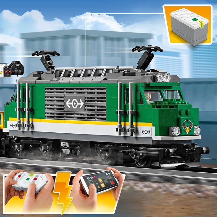 LEGO Tren de Mercancías 60198 Juego de Construcción, 1226 Piezas