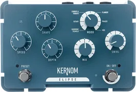 Kernom Pedal Elipse Modulation Kernom Efectos Chorus Vibrato Phaser Tremolo Flanger Univibe Vintage