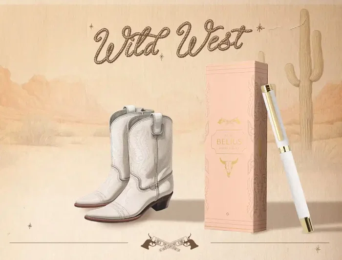 Belius Roller Wild West Aluminio Crema Dorado Tinta Negra Caja de Diseño