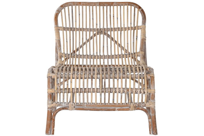 Tumbona Con Reposapies DKD Home Decor Natural 145 x 77 x 66 cm Set de 2