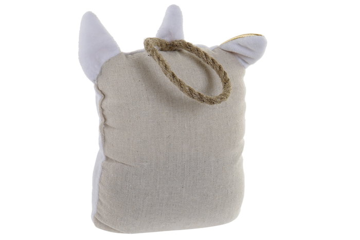 DKD Home Decor Sujetapuertas Kids Unicorn Rosa y Azul 100% Poliéster 8 x 21 x 16 cm (4 Unidades)