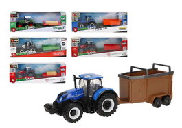 Burago Tractor de Metal con Remolque 10 cm - Modelos surtidos