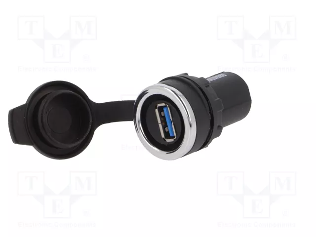 EMAS Conector Hembra USB 3.0 IP65 para Panel de 22mm