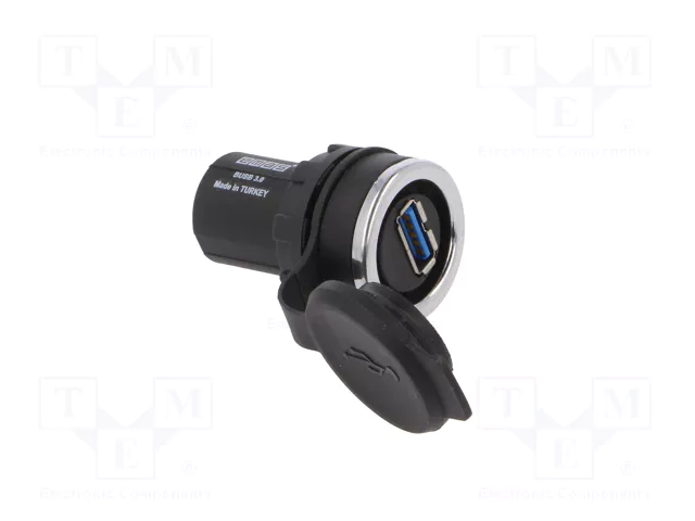 EMAS Conector Hembra USB 3.0 IP65 para Panel de 22mm