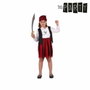 Atosa Disfraz Pirata Rojo Negro Niña Infantil (10-12 años)