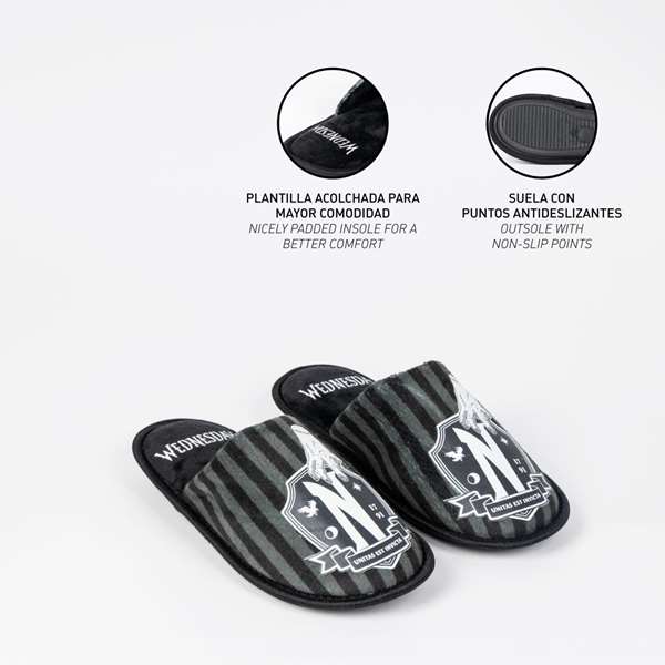 Cerdá Zapatillas de Casa Abierta Wednesday Talla 36/37