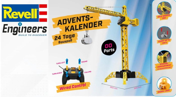 Revell Engineers Calendario de Adviento Mega Crane Revell Engineers Calendario de Adviento Mega Crane