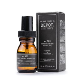 500 Beard & Mustache Specifics No. 505, Aceite para barba, Jengibre y Cardamomo, Para brillo y suavidad, 30 ml