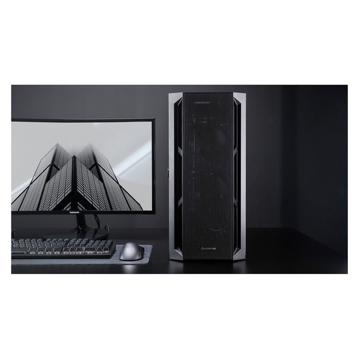 Chieftec Computer APEX Series GA-01B-M-OP Caja PC ATX Midi Tower Gamer Negro con Vidrio Templado y 3 Ventiladores ARGB