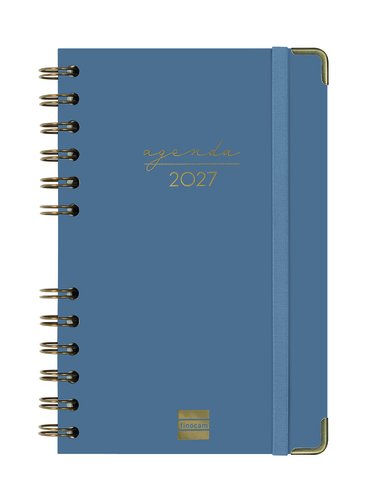 Finocam Agenda Anual 2027 Trendy Alma Wire-O Tapa Dura Azul Finocam Agenda Anual 2027 Trendy Alma Wire-O Tapa Dura Azul