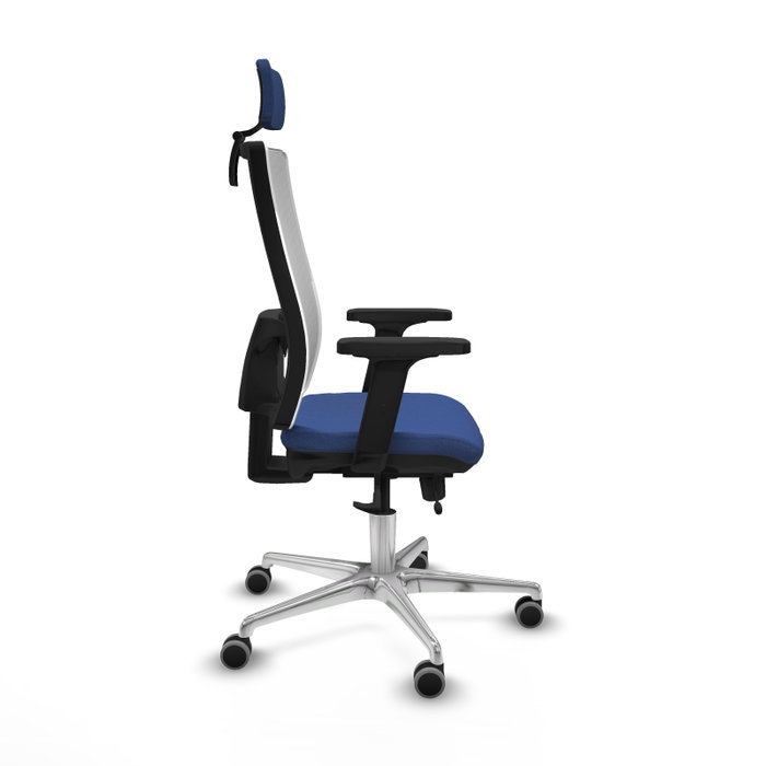 PIQUERAS Y CRESPO Silla de oficina Horna Azul marino y Blanco PIQUERAS Y CRESPO Silla de oficina Horna Azul marino y Blanco