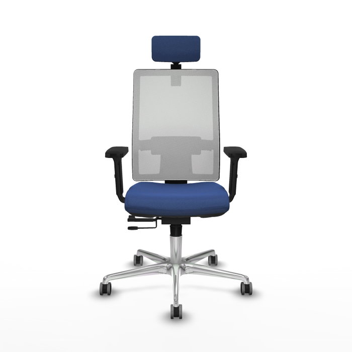 PIQUERAS Y CRESPO Silla de oficina Horna Azul marino y Blanco PIQUERAS Y CRESPO Silla de oficina Horna Azul marino y Blanco