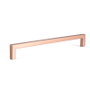 VIEFE Tirador Zamak Forma U Acabado Cobre Cepillado Distancia Agujeros 192 mm para Puertas y Cajones