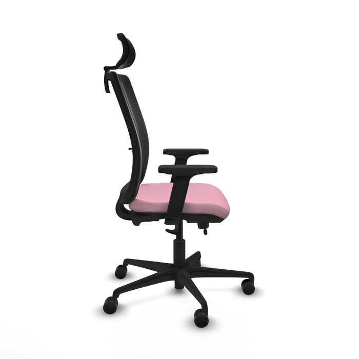 PIQUERAS Y CRESPO Silla de oficina Haches Rosa y Negro